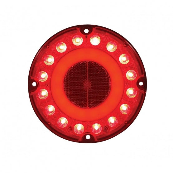 32 LED 7" GloLight (Stop, Turn &amp; Tail) - Red LED/Red Lens