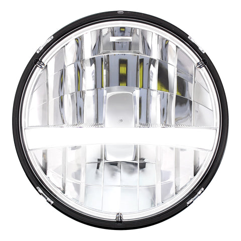 ULTRALIT - High Power LED 7" Headlight With White Position Light Bar