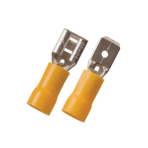 12-10 AWG .250 Tab Vinyl FM Disconnect (50-Pack)