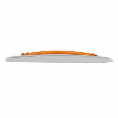 16 LED Rectangular GloLight With Bezel (Clearance/Marker) - Amber LED/Amber Lens
