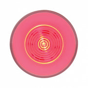 9 LED 2-1/2" Round GloLight (Clearance/Marker) - Red LED/Clear Lens