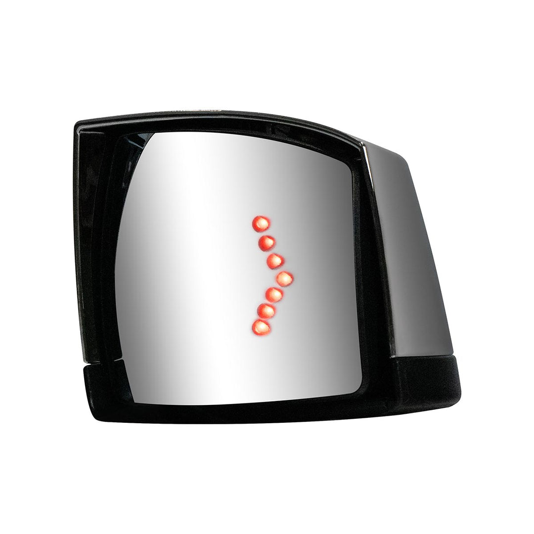 Hood Mirror Assembly W/LED Lights On Mirror Cover &amp; Glass For 2018-2024 Volvo VNL - Passenger