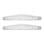 4" X 24" Chrome Freightshaker Bottom Mud Flap Plate - Bolt Thru (Card of 2)