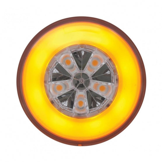 18 LED 4" Round GloLight Kit (Turn Signal) - Amber LED/Amber Lens (Each)