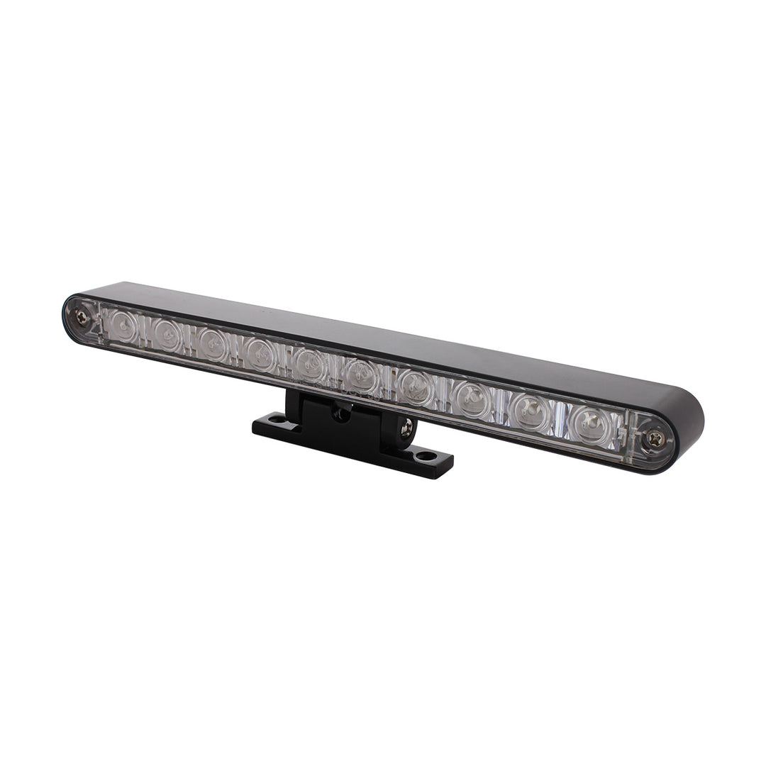 10 LED Dual Function 3rd Brake Light With Black Swivel Pedestal Base - Red LED/Clear Lens