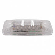 12 LED Rectangular Light (Clearance/Marker) - Red LED/Clear Lens