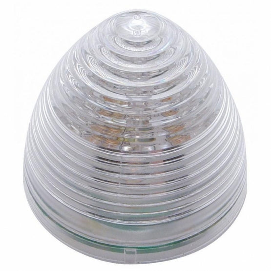 9 LED 2" Round Beehive Light (Clearance/Marker) - Red LED/Clear Lens