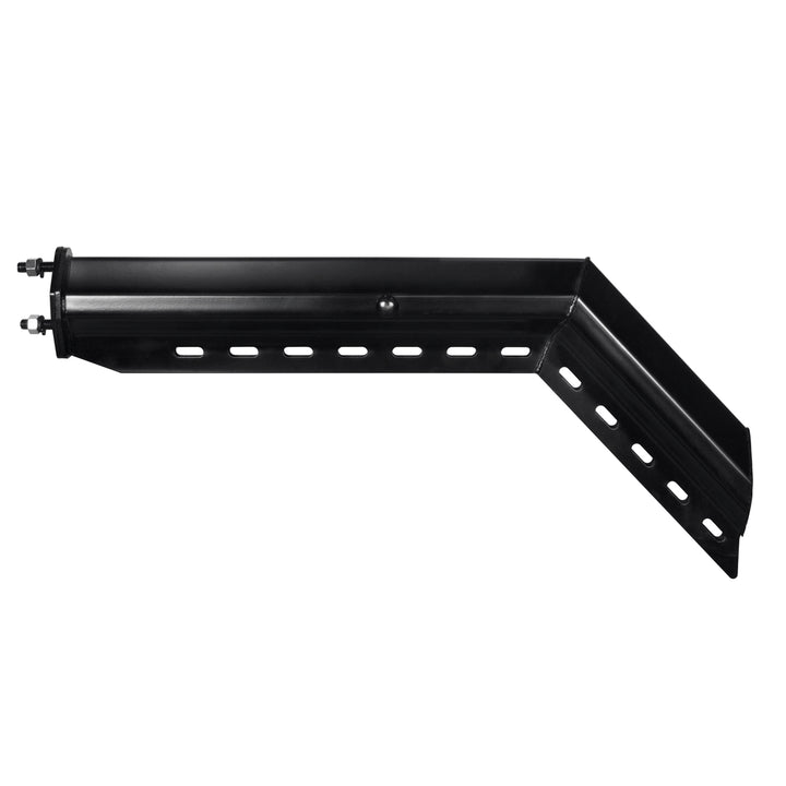 30" Black 45-Degree Angled Heavy Duty Mud Flap Hangers - 2-1/2" Bolt Pattern (Pair)