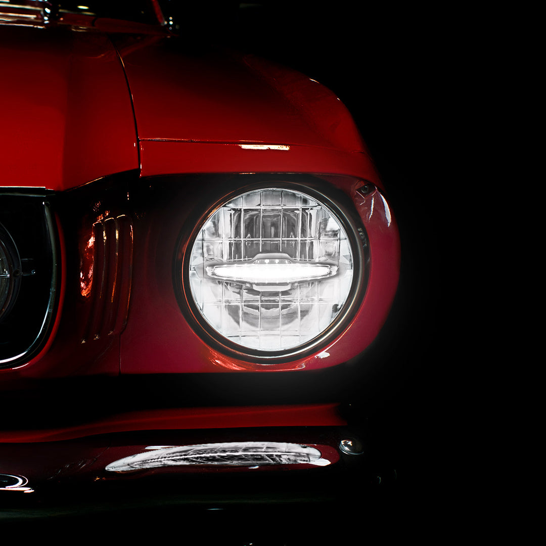 ULTRALIT - 3 High Power LED 7" Headlight With 10 White LED Position Light