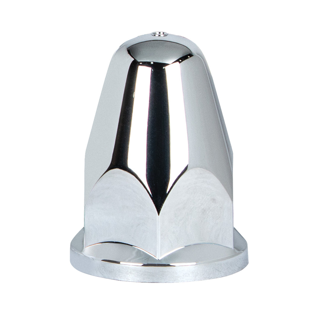 33mm X 2-5/8" Chrome Plastic Bullet Nut Covers With Flange - Push-On (60-Pack)