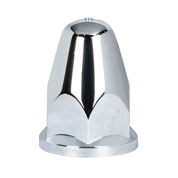 33mm X 2-5/8" Chrome Plastic Bullet Nut Covers With Flange - Push-On (60-Pack)