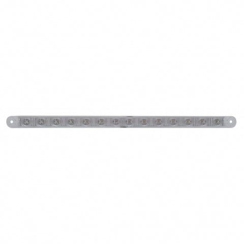 14 LED 12" Turn Signal Light Bar - Amber LED/Clear Lens