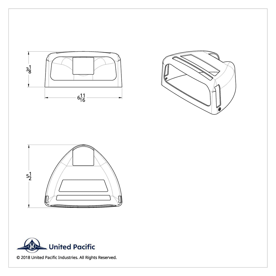 Turn Signal Cover With Double Side Windows For 1987-2007 Peterbilt 379/378/357