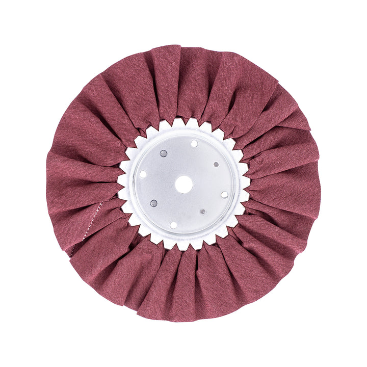 8" Red Treated Airway Buff - 5/8" &amp; 1/2" Arbor