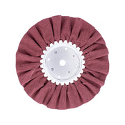 8" Red Treated Airway Buff - 5/8" & 1/2" Arbor