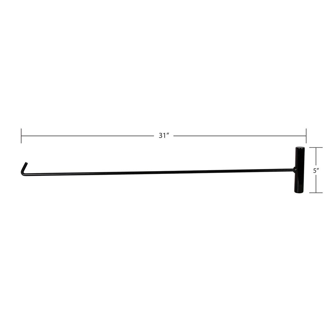 Black 31" Long Fifth Wheel Pin Puller, J-Hook (Each) United Pacific 90110