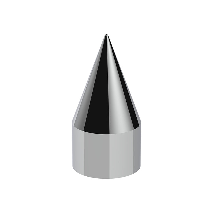 1-1/2" x 4-1/8" Chrome Plastic Spike Nut Covers - Push-On (10-Pack)
