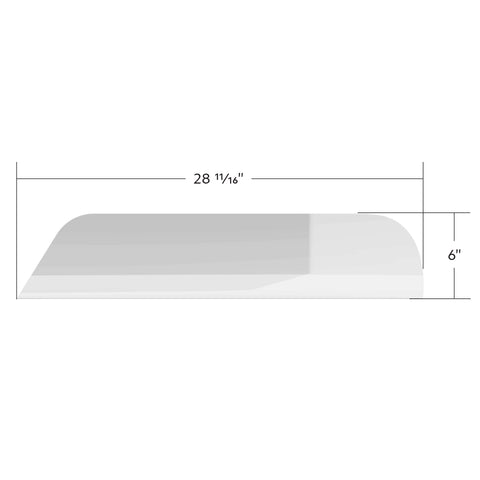Stainless 6" Chopped Window Trim For 2008-2017 Freightliner Cascadia