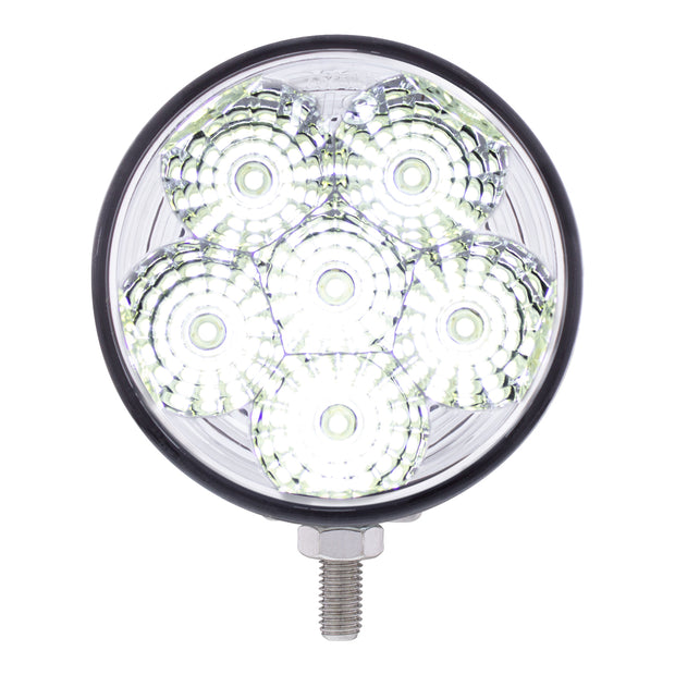 6 High Power 1 Watt LED 4" Round Spot/Utility Light