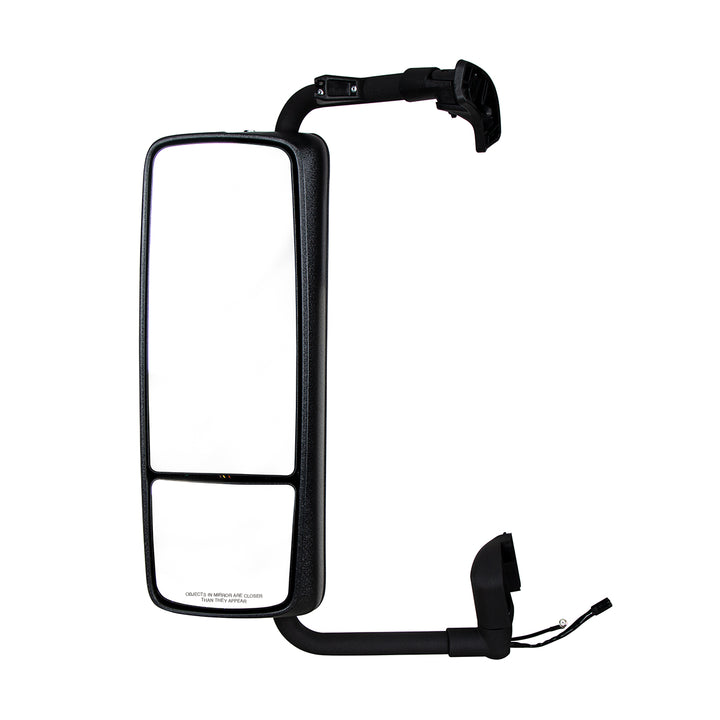 Black Heated Mirror Assembly For 2004-2012 Volvo VNL - Driver