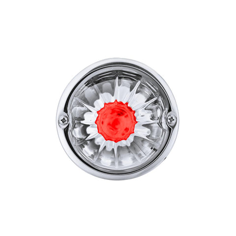 Glass Watermelon Light Kit With LED Light-Red LED/Clear Lens