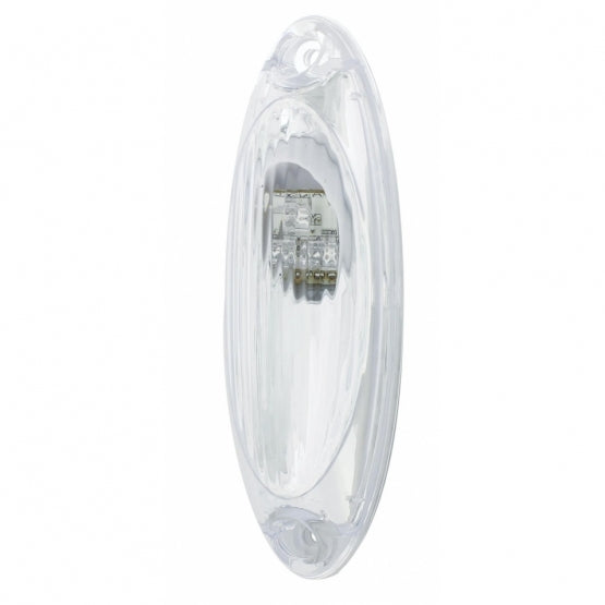 3 Amber LED Reflector Cab Light For 2008-2017 Freightliner Cascadia - Clear Lens
