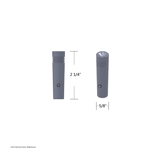 2-1/4" Long Aluminum Toggle Switch Extension With Crystal For Kenworth - Amber Crystal (2-Pack)