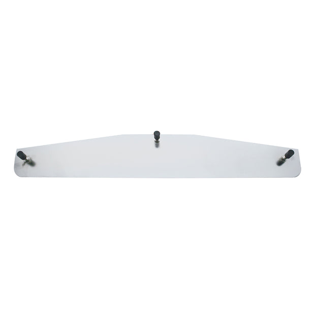 3" X 18" Chrome Standard Bottom Mud Flap Plate - Welded Stud