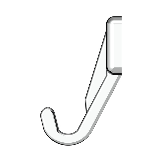 Chrome Plastic Sun Visor Hooks For Kenworth W900 (1990-2005) And T800/T600 (1986-2005) (2-Pack)