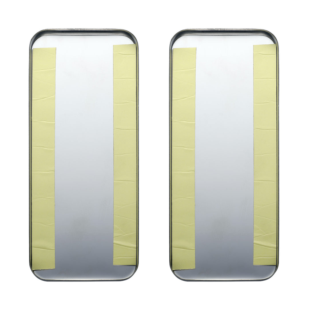Peterbilt Stainless Steel Vent Door Cover - Plain (Card of 2)