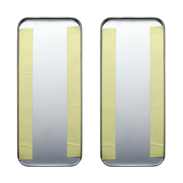 Peterbilt Stainless Steel Vent Door Cover - Plain (Card of 2)