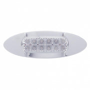 12 LED Maverick Light (Clearance/Marker) With Reflector - Amber LED/Clear Lens