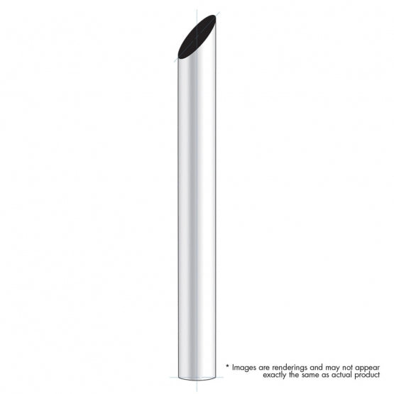 6" Mitred Plain Bottom Exhaust - 96" L