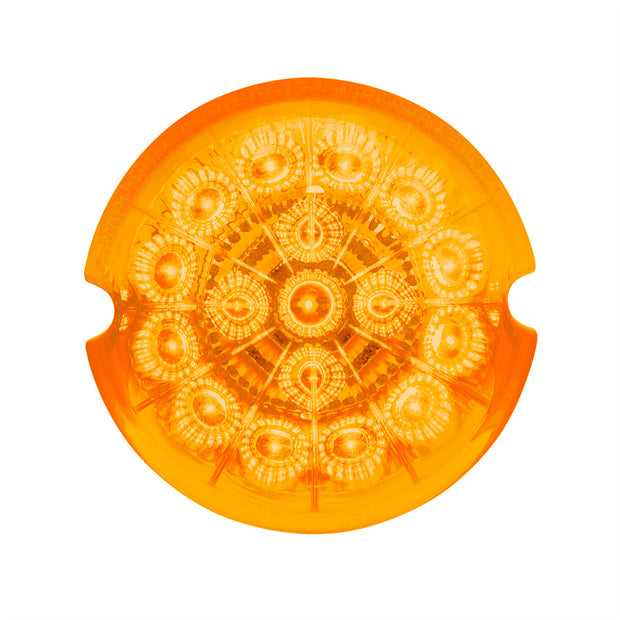 17 LED Dual Function Reflector Cab Light - Amber LED/Amber Lens