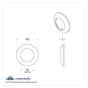 Chrome Twist-On Light Bezel For 2-1/2" Round Light Grommet