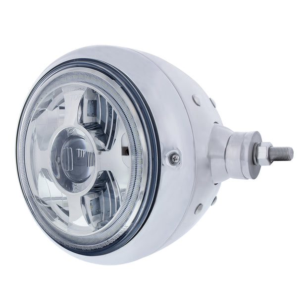 SS Guide 682-C Style Headlight Assembly W/LED Headlight & Dual Color Position Light - R/H (Horizontal Mount)