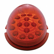 17 LED Dual Function Reflector Cab Light - Red LED/Red Lens