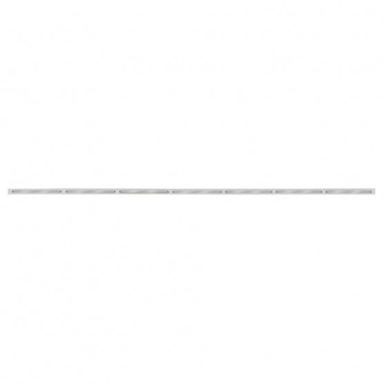 94" Stainless Light Bracket With 7X 14 LED 12" Light Bars - Amber LED/Chrome Lens