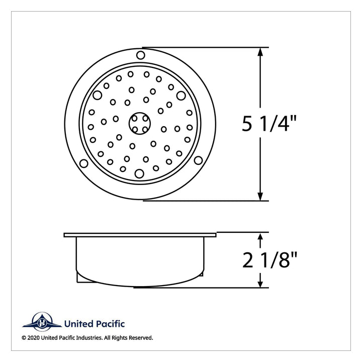 40 LED 4" Round Flange Mount Deep-Dish Light (Stop, Turn &amp; Tail) - Red LED/Clear Lens