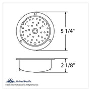 40 LED 4" Round Flange Mount Deep-Dish Light (Stop, Turn & Tail) - Red LED/Clear Lens
