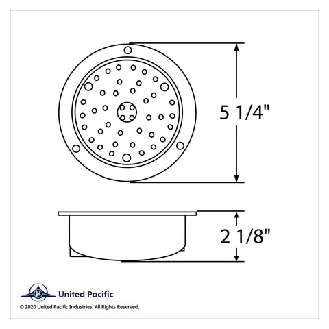 40 LED 4" Round Flange Mount Deep-Dish Light (Stop, Turn & Tail) - Red LED/Clear Lens