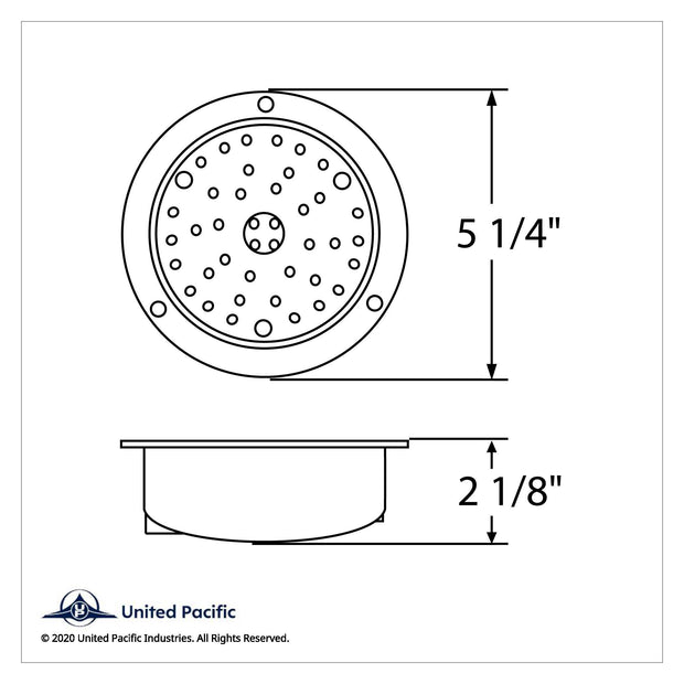 40 LED 4" Round Flange Mount Deep-Dish Light (Stop, Turn & Tail) - Red LED/Clear Lens