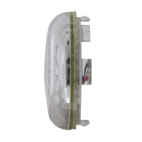 15 LED 2-3/8" Dual Function Signal Light For Harley Motorcycle - Red LED/Clear Lens