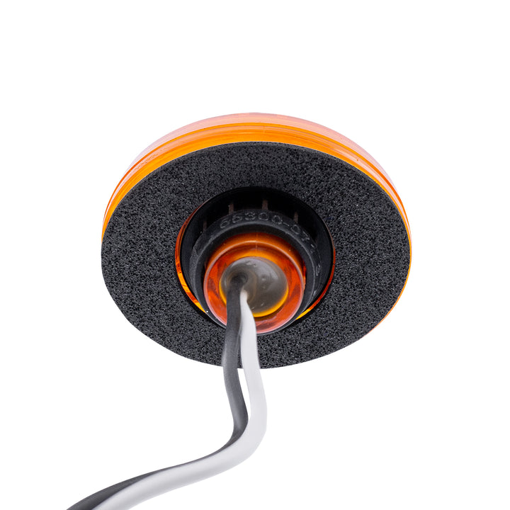 3 LED Oval Clearance/Marker Light-Amber LED/Amber Lens