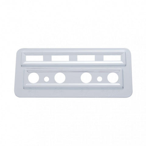Chrome Plastic Light Switch & Indicator Trim For 2002-2005 Kenworth W900/T800/T600/T2000