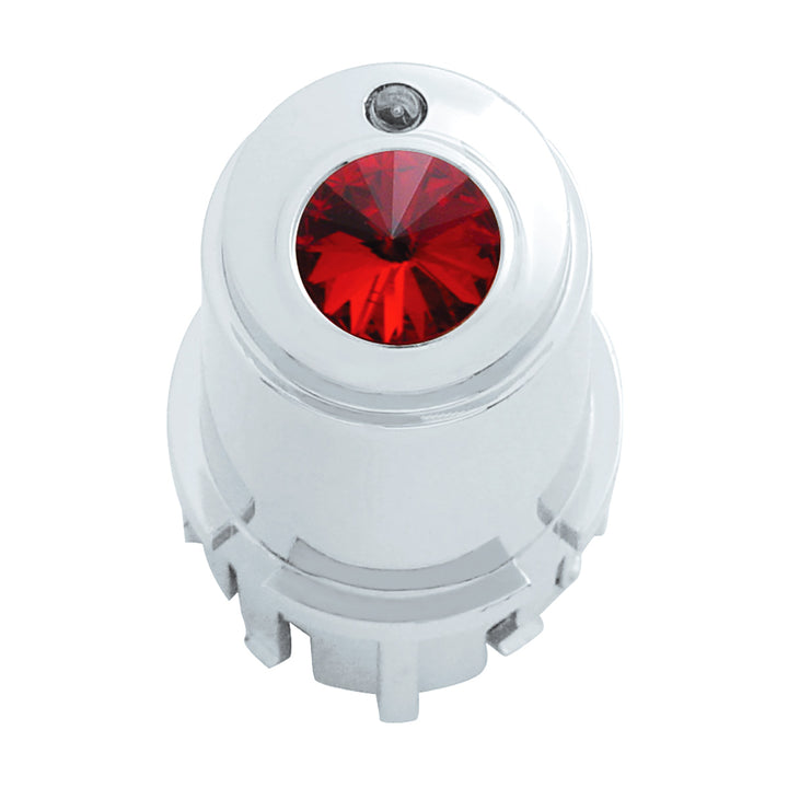 Center A/C Control Knob For 2006+ Kenworth - Red Crystal