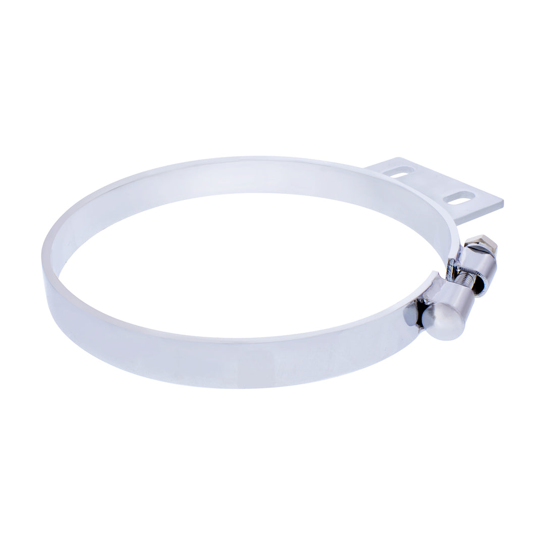 8" Chrome Cab Exhaust Clamp For Peterbilt