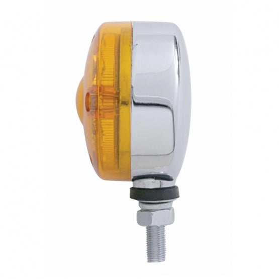 15 LED 3" Dual Function Reflector Single Face Light - Amber LED/Amber Lens