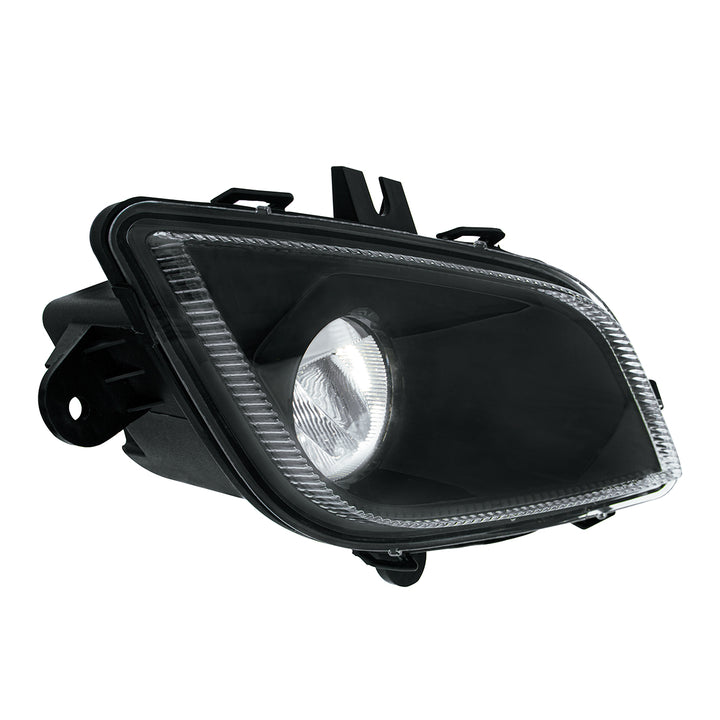 Black Single LED Fog Light For 2018-2024 Freightliner Cascadia - Passenger - Competition Series