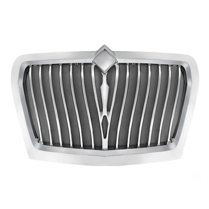 Chrome Curved Style Grille With Bug Screen For 2018-2024 International LT